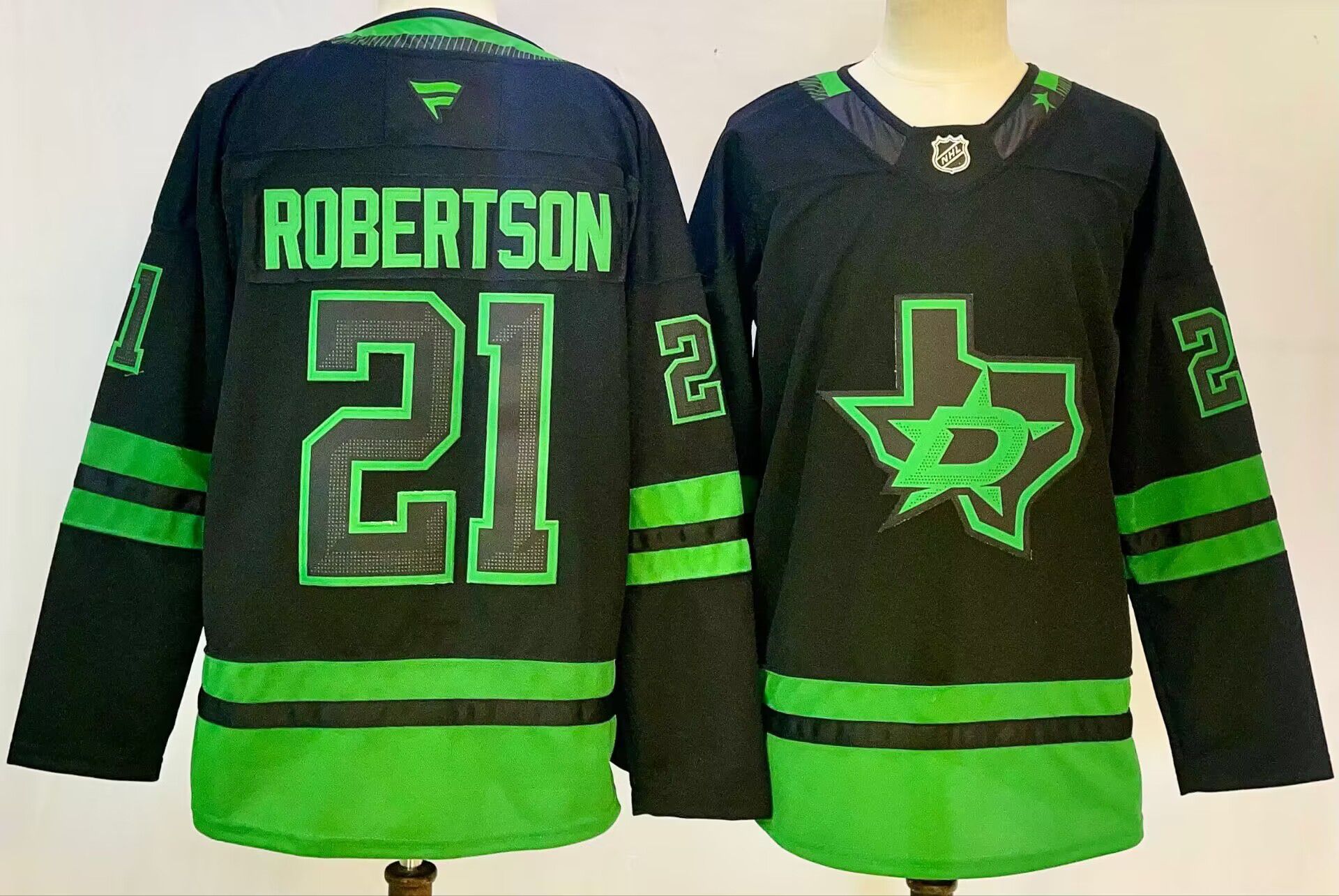 Men Dallas Stars #21 Robertson Black 2025 Home Premier Player NHL Jersey->dallas stars->NHL Jersey